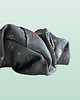 gumki do włosów Scrunchie MIDI zieleń we wzory 1