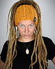 opaski do włosów Opaska DreadLove Mono 15 - MUSZTARDOWA 2