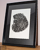 grafiki i ilustracje Unikatowy Obraz Botaniczny w Ramie 30x40cm. Monotypia Plaster Drzewa 2
