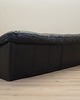 sofy i szezlongi Sofa skórzana czarna, włoski design, lata 60, produkcja: Włochy 2