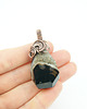 wisiory Agat z druzą wisiorek wire wrapping 4