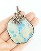 wisiory Koral fossil wisiorek wire wrapping 1