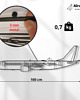Ozdoby na ścianę Boeing 737 MAX metalowa ozdoba na ścianę 3D 7