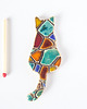 przypinki Kotek ceramiczny magnes 6 cm 1