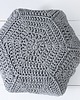 pufy do siedzenia Pufa Cosy Octan knitted szara 70cm dziergana 4