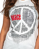 t-shirt damskie T-shirt damski UNDERWORLD Peace biały 3