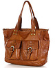 torby na ramię Torba skórzana shopper XL na ramię MARCO MAZZINI brąz camel 4