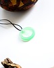 wisiory Okrągły, zielony wisiorek świecący w ciemności i UV 2,5 cm handmade 3