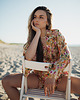 bluzki kimonowe damskie Kimono Yellow Flower SHORT 9
