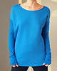 bluza bez kaptura damska Gruby Wąski rękaw Niebieski 1