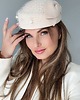 fascynatory Toczek filcowy / fascynator kremowy 5