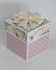 kartki scrapbooking 20 rocznica ślubu, porcelanowe gody, exploding box, kartka 3d 1