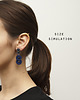 kolczyki soutache Kolczyki soutache - Blado niebieski Medium 2