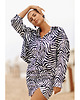 komplety damskie CS - Komplet SAFARI czarno biała zebra koszula spódniczka 5