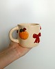 kubki Ceramiczny jesienny kubek w dynie i komardki 2
