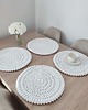 podkładki do kuchni Komplet szydełkowych podkładek pod talerze 4szt-38cm 5