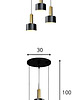 lampy wiszące Lampa wisząca zwis żyrandol lampa na sufit czarna LED E27 1