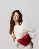 saszetka nerka Beani bag maxi - skórzana nerka - czerwona 2