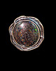 pierścionki srebrne Pierścionek migotliwa planeta- black matrix opal 4