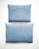 poduszki z łuską Lniana poduszka z gryką  DUSTY BLUE 1