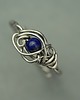 pierścionki - różne Pierścionek regulowany lapis lazuli wire wrapping 1