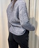 swetry damskie  Wełniany golf Grigio 4