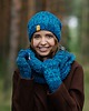 czapki damskie Niebieska czapka beanie MAXCOLOR 1