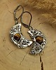 kolczyki wire wrapping Kolczyki księżyce tygrysie oko wire wrapping 2