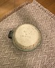 kubki Zielony kubek ceramiczny z kwiatkiem 3