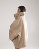 kurtki damskie Kurtka typu bomber oversize mocca 5