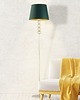 lampy podłogowe Czarna lampa podłogowa w stylu glamour do salonu SEUL GOLD 5
