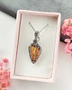 wisiory Naszyjnik Jaspis Maligano stal chirurgiczna wisiorek handmade wirewrapping 1