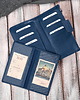 portfele damskie Duży portfel damski skórzany handmade granatowy Paolo Peruzzi 5