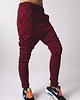 spodnie dresowe damskie Bordowe bawełniane damskie baggy pumpy 1