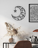 Ozdoby na ścianę Księżyc z gwiazdką - boho ozdoba 3d na ścianę 2