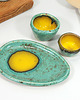 Wielkanoc - inne Ceramiczny zestaw - podstawka, jajecznik, miseczka na sól 1