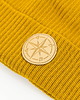 czapki damskie Czapka zimowa beanie Róża wiatrów żółta curry 2