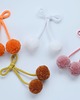 akcesoria różne Kokardy ozdobne z pomponami 10 cm plus pompony. 1