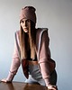 bluza z kapturem damska Bluza Damska Brzoskwiniowy KRÓLIK z Uszami 4
