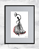 grafiki i ilustracje Oprawiona grafika - Flamenco 1