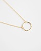 złote naszyjniki 16k Gold Plated Karma Necklace 3