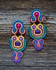 kolczyki soutache Duże i kolorowe kolczyki sutasz 4