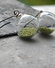 kolczyki wire wrapping Kulki metaliczne groszkowe    - kolczyki 3