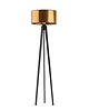 lampy podłogowe Czarna lampa stojąca z miedzianym kloszem MIAMI MIRROR tripod trójnóg 3