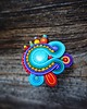 pierścionki - różne Bajkowy pierścionek soutache 3