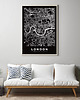 plakaty Mapa Londyn black -plakat różne formaty 3