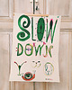 plakaty Plakat  SLOW DOWN grafika ślimak BALANS PRACA ilustracja do domu 1