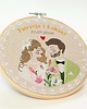 Ślub - inne Personalizowana pamiątka ślubna, haft w tamborku 1