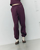 spodnie dresowe damskie Spodnie Vintage mauve wine 1