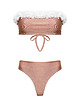 stroje kąpielowe i kostiumy kąpielowe damskie LAURA FLOWER Mocca Bikini Z Kwiatami Komplet 8